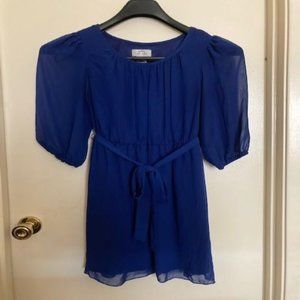 Royal Blue Chiffon Dress